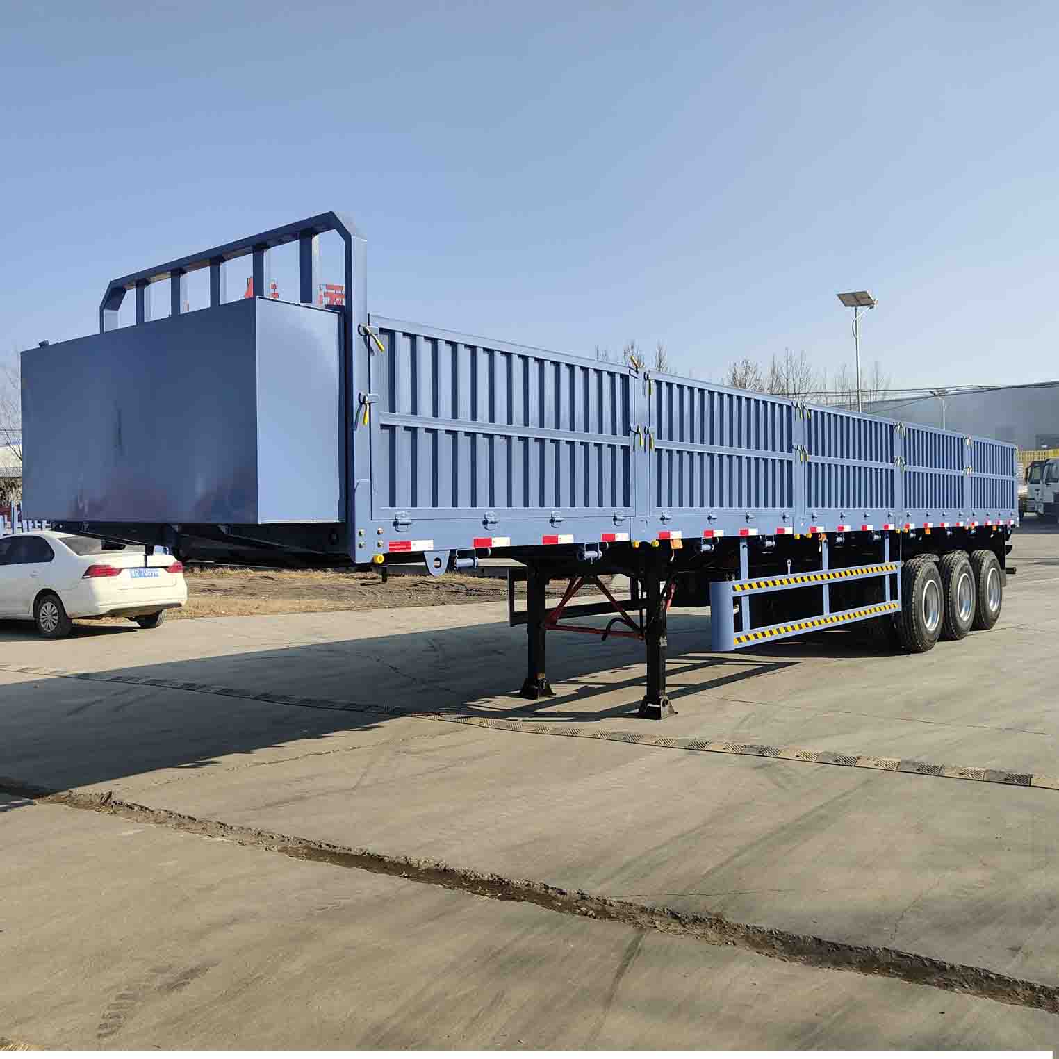 DeRun 3 Axle Dropside pol prikolica za prodajo v Alžiriji